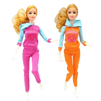 1 комплект одежды для кукол, спортивная серия, одежда для йоги, спортивный костюм для бега, повседневная одежда, свитер, костюм для куклы длиной 30 см, игрушки для девочек