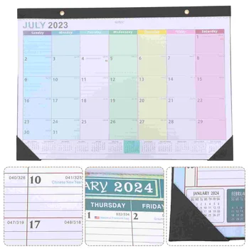 Календарь на 2024 год Разрываемый Маленький Настенный на 2023-2024 Офисный Большой Настенный Прочный Для Ежедневного Использования В Настольной комнате Ежемесячно