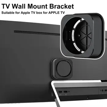 Для Apple TV 4K 2-6gen 2021 Телевизионная Приставка Настенный Кронштейн Ящик Для Хранения Подвесной Держатель С Кольцевым Отверстием Для Отвода Тепла