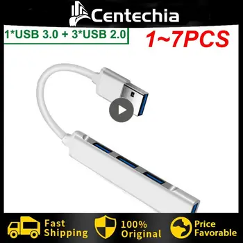1-7 шт. в 1 USB C Концентратор Типа C К USB3.0 Type-C 3xUSB Высокоскоростной Разветвитель 4 Порта Док-Станция Адаптер Для Зарядки Ipad Macbook