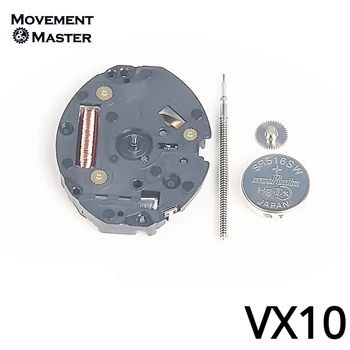 Новый японский кварцевый механизм VX10 Электронный часовой механизм VX10A Без календаря Часовой механизм с двумя стрелками Аксессуары