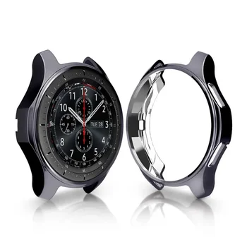 Силиконовый чехол для Samsung Galaxy Watch 46 мм 42 мм чехол с гальваническим покрытием Gear S3 Classic Frontier Gear Sport Защитный чехол