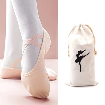 Сумка для хранения детской балетной обуви большой емкости с двойным шнурком, танцевальные принадлежности, Портативный пакет для хранения предметов
