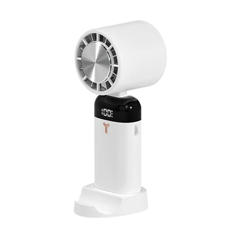 Мини-ручной вентилятор емкостью 3600 мАч Портативный Полупроводниковый Охлаждающий Настольный вентилятор Складной Подвесной Шейный охладитель воздуха