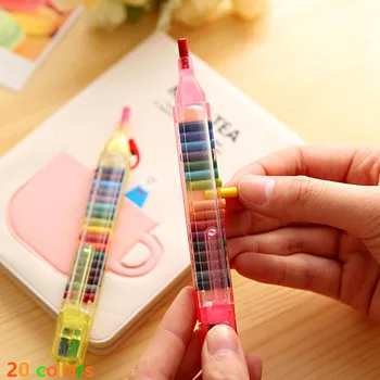 20 цветных карандашей для студенческого рисования Цветным карандашом Multicolor Creative Art Kawaii Ручка для письма для детей Подарочные Школьные канцелярские принадлежности
