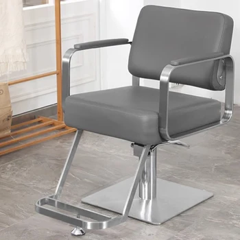 Профессиональное парикмахерское кресло для макияжа, Удобное кресло для косметолога, Эргономичное кресло для лица, металлический салон красоты Silla Barberia, мебель для комода