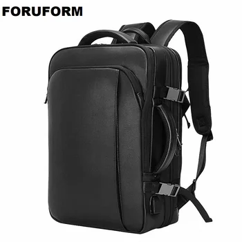Модный рюкзак из натуральной кожи ручной работы, 15,6-дюймовый деловой рюкзак для ноутбука, многофункциональная сумка через плечо, рюкзак большой емкости