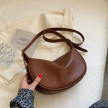 Модная женская сумка-мессенджер, винтажные уличные сумки через плечо для поездок на работу, Корейский стиль, повседневная сумка из искусственной кожи Newmoon Pack