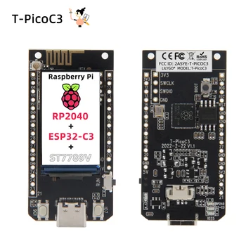 LILYGO® T-PicoC3 ESP32-C3 RP2040 Двухчиповая Плата разработки 1,14-Дюймовый ЖК-дисплей ST7789V С Экраном Беспроводной WIFI Модуль Bluetooth