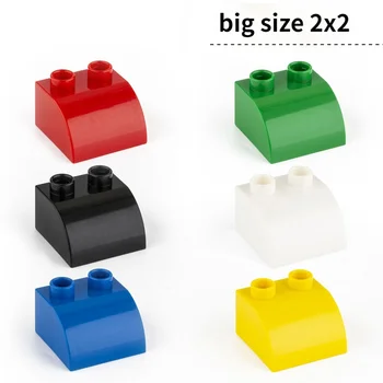 большой размер 2x2 дугообразный кирпич, 10 шт. Классические строительные блоки, совместимые с другими большими игрушками-кирпичами для детей