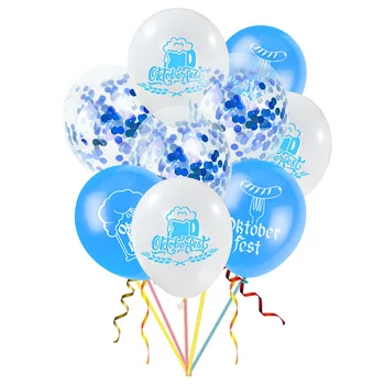 Октоберфест-Набор воздушных шаров для Октоберфеста, воздушный шар с конфетти, Пивное настроение, Германия, Октябрьский фестиваль, 12 шт.