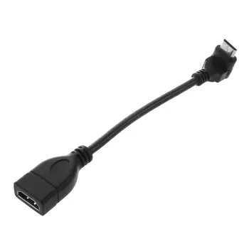 Кабель-адаптер Mini HDMI Male-HDMI Female с 90-градусным преобразователем 1080P