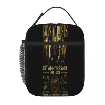 35-я годовщина участника Guns N Roses 1985 Сумка для ланча Сумка для пикника Термосумка для ланча Изолированная сумка для ланча
