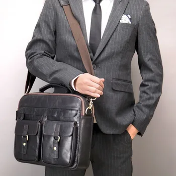 2024 Новая мужская сумка Простая Модная мужская сумка через плечо в стиле Ретро, Нишевый Дизайн, Текстурированная сумка Большой емкости, сумка через плечо