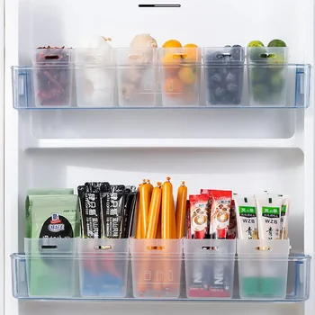 Боковая дверца холодильника Ящик для хранения продуктов Сортировка и классификация Имбиря и чеснока Пластиковая коробка для консервирования Многофункциональный Seaso