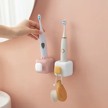 Новый держатель для электрической зубной щетки - удобный крючок для ванной комнаты для домашнего быстросохнущего хранения без пробивки отверстий