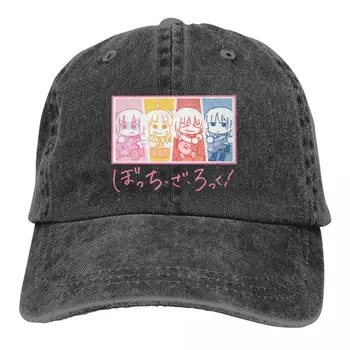 Винтажные бейсболки Hitori Gotou Bocchi The Rock для мужчин и женщин, потертые головные уборы, регулируемые шляпы для гольфа на открытом воздухе, кепка