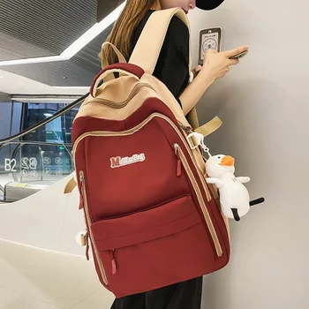 Японский Студенческий рюкзак INS Большой емкости, мужской 2023, Новый Тренд Контрастного цвета, дорожный рюкзак для младших школьников mochila hombr