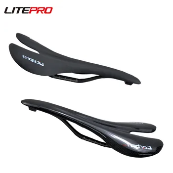 Litepro Складной Велосипед Полностью Из Углеродного Волокна Седло MTB Подушка Для Горного Велосипеда
