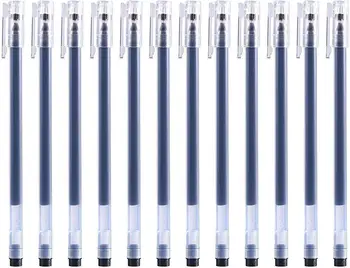 Гелевые Ручки 12 Кол-во, Шариковые Ручки Fine Point, Чернильная Ручка 0,5 мм, Ручки Для Заметок для Японских Корейских Офисных Школьных Канцелярских Принадлежностей