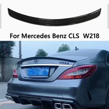 Для Mercedes-Benz CLS C218 W218 AMG Style Задний Спойлер из Углеродного Волокна, Крыло Багажника, 2011-2019 FRP, Кованый карбон