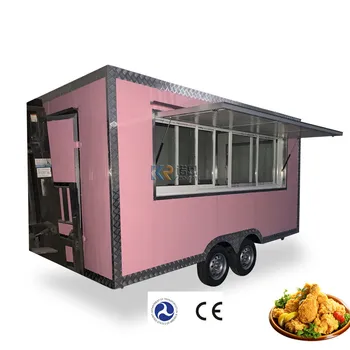 2023 Новый уличный передвижной трейлер для еды Современная тележка Портативный трейлер для хот-догов с полным кухонным оборудованием