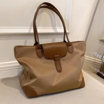 Повседневная сумка большой емкости, женская сумка-тоут, дизайнерская холщовая сумка, высококачественная женская сумка через плечо, водонепроницаемая нейлоновая женская сумка