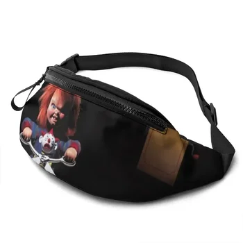 Поясная сумка Chucky Horror Childs Play Из Полиэстера С Принтом, Поясная Сумка Для подростков, Спортивная Поясная сумка