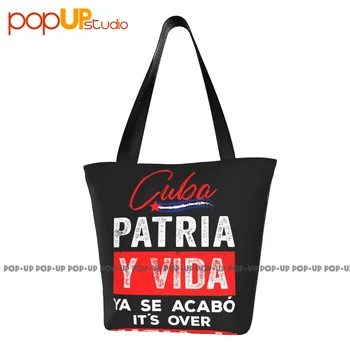 Patria Y Vida, Viva Cuba Libre Кубинская Революция Милые Сумки Портативная Хозяйственная Сумка Через Плечо