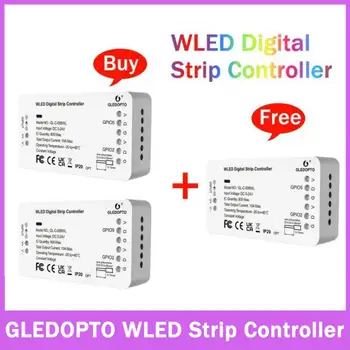 GLEDOPTO WLED Strip Controller LED Lighs Более 100 Режимов динамического освещения DIY WiFi APP Control 5-24 В 800 IC RGB RGBW Нет необходимости В концентраторе