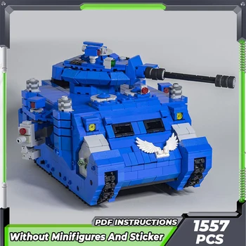 Строительные кирпичи Moc, модель военного оружия, Технология Hammer Assault Tank, Модульные блоки, игрушки для детей, наборы для сборки своими руками