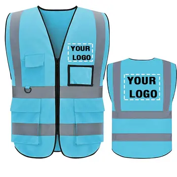 Высококачественная Светоотражающая Куртка Hi Vis Reflector, Светоотражающий Жилет Безопасности С Пользовательским Логотипом