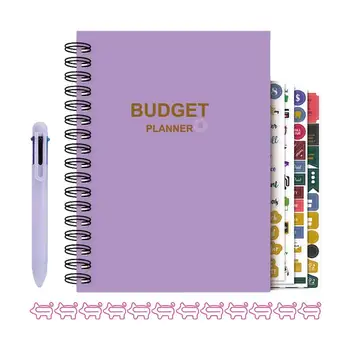 Планировщик счетов Портативный и практичный Планировщик бюджета Книга Планировщик бюджета И книга Включает Финансовые цели Ежемесячный бюджет
