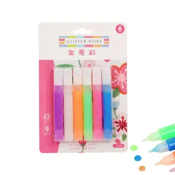 Пузырьковые Ручки Bubble Color Paint Pen 6-цветная Печать Bubble Pen DIY Bubble Drawing Pens Веселая И Креативная Пузырчатая Ручка Для Детей