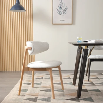 Современные салонные кухонные обеденные стулья Игровой Роскошный Трон Складные белые обеденные стулья Деревянный дизайн Мебель для дома Mueble YR50DR
