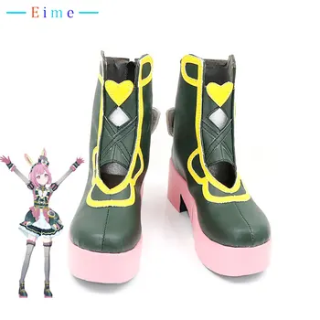 Обувь для косплея Ootori Emu Game PJSK Реквизит для косплея, Карнавальные ботинки на Хэллоуин, Обувь из искусственной кожи на заказ