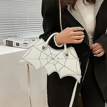 Женская сумка-летучая мышь, сумки через плечо, модные креативные пародии на Хэллоуин, индивидуальность, тренд для девочек, сумка-мессенджер из искусственной кожи