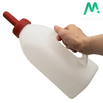 Белая Бутылка Молока объемом 2 л для Теленка Пластикового Теленка Ягненка Резиновой Соски Бутылочки С Молоком Для Кормления Телят Овец Крупного Рогатого Скота И Кормушек Для Овец
