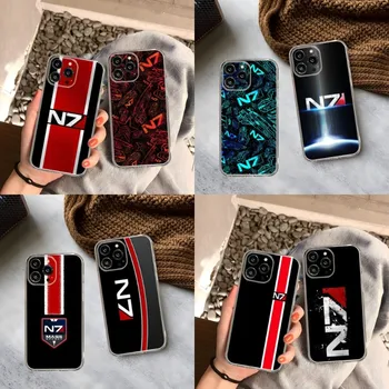 Чехол для телефона N7 Mass Effect для Iphone 14 13 12 Pro Mini 11 Max Xr X Xs 7 8 Plus 6 Прозрачный силиконовый