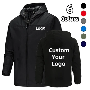 Настройте свой логотип Мужская куртка Водонепроницаемое ветрозащитное дышащее пальто Модная мужская верхняя одежда для горных тренировок на открытом воздухе