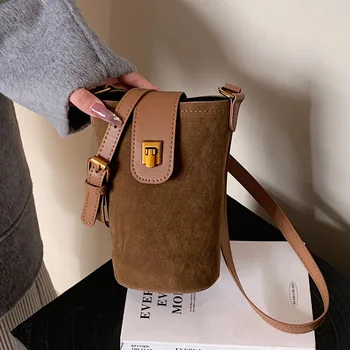 Женская сумка-ведро, сумка для мобильного телефона через плечо, новинка 2024 года, маленькая сумка через плечо для подмышек, маленькая сумка через плечо.