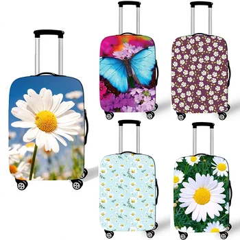 Эдельвейс/Ирисы/ Ромашка с цветочным принтом, багаж, Женская тележка, защитные чехлы, 18-32-дюймовый чехол для чемодана с защитой от пыли