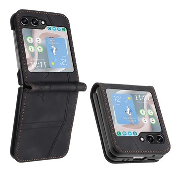 Для Samsung Galaxy Z Flip5 Чехол для Магнитные чехлы-бумажники с откидной крышкой-книжкой для телефона с чехлом для Galaxy Z Flip5 Flip 5