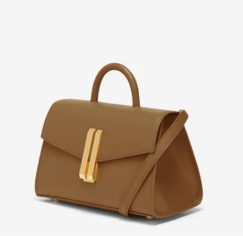 Роскошная дизайнерская женская сумка, высококачественная модная маленькая квадратная сумка, Нишевый дизайн, сумки из натуральной кожи, сумки через плечо