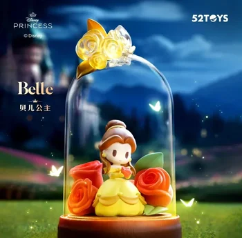 Новая серия Disney Princess Blind Box Glazed Flower Shadow из серии Mysterious Surprise Box Mermaid Ariel Hua Mulan Belle Alo с фигурными игрушками