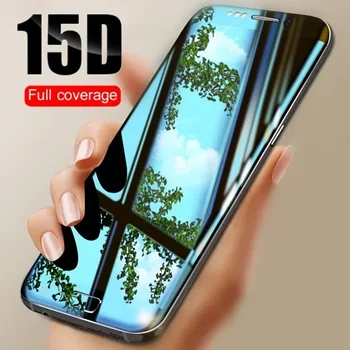 HD 15D Закаленное стекло на Samsung Galaxy S8 S9 Plus Note 9 8 S6 S7 Edge Защитное Стекло Протектор экрана для пленки S8 S9