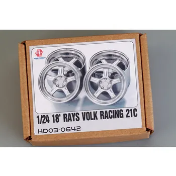 Hobby Design HD03-0642 1/24 18-дюймовые колеса Rays Volk Racing 21C, модифицированные детали из смолы