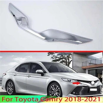 Для Toyota Camry 2018 2019 2020 2021 Украшение автомобиля ABS Хромированная Передняя Центральная сетчатая решетка Радиатора Крышка решетки Отделка полосы радиатора