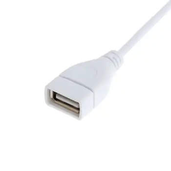 USB-кабель Новый 28-сантиметровый удлинитель USB 2.0 от мужчины к женщине Удлинитель белого цвета с