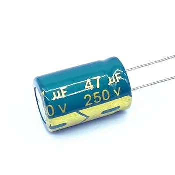 10 шт./лот алюминиевый электролитический конденсатор 250 В 47 мкФ размер 13*20 47 МКФ 20%
